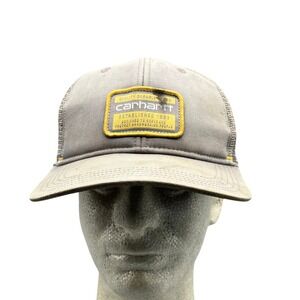 Carhartt Patch Hat Men One Size Workwear Trucker Logo Utility Labor